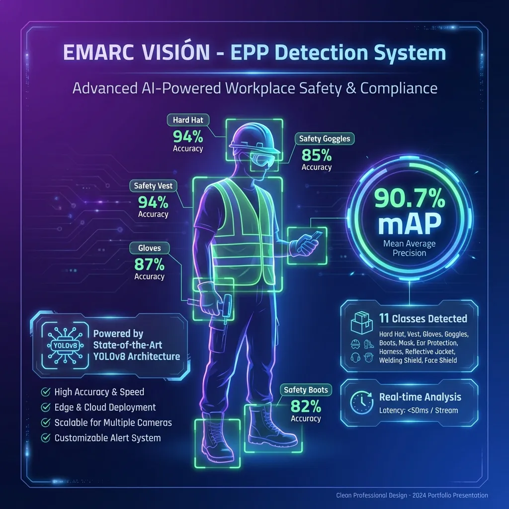 EMARC VISIÓN — Detección YOLO para seguridad en obra — imagen principal