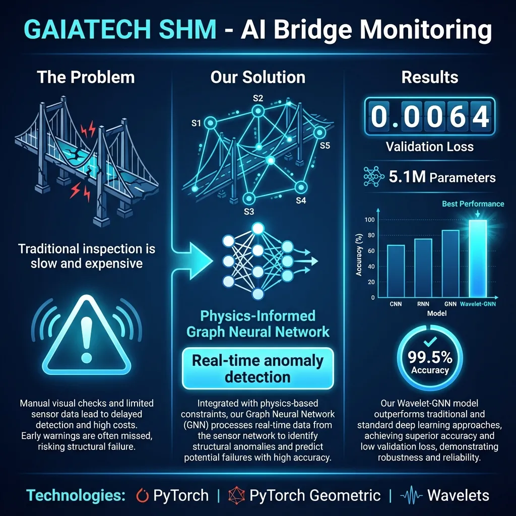 GAIATECH SHM — Health monitoring estructural con IA — imagen principal